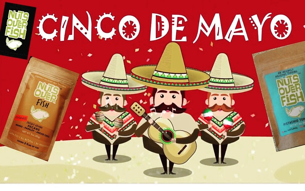 NutsOverFish's tweet image. Happy Cinco de Mayo! 
What better way to celebrate than some Nuts Over Fish on your favorite fish!
#nutsoverfish #eatmorefish #hearthealthy #fish #fishfry #fishloving #cincodemayo #mayo #cinco 
Visit nutsoverfish.com for locations or to order online!