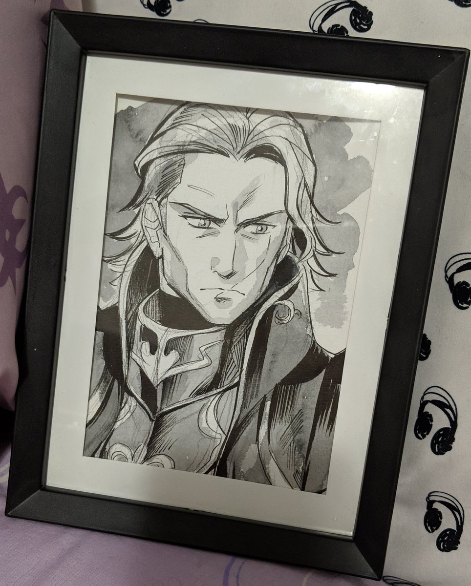 60. ok I am back after a 3 day pause, here's a handsome commission from Hal-Con 2017 by @/karibu_draws!