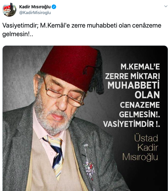 Sinan Oğan On Twitter Kadir Mısırlıoğlu Hayatını Kaybetmiş Ezeli