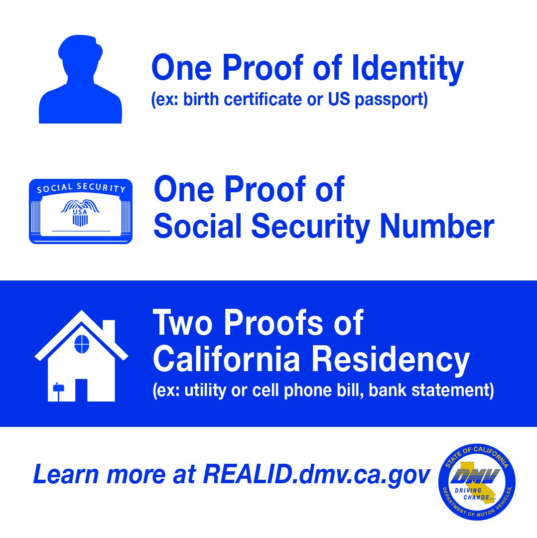 CA DMV on Twitter "Don't you need two different proofs of