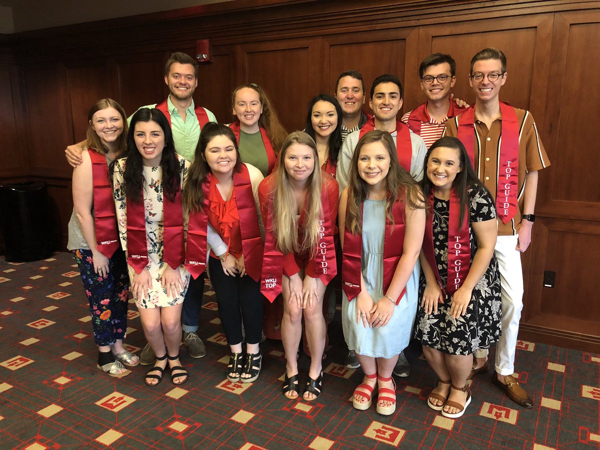 wkutop's tweet photo. We celebrated our student workers today, handed out awards, and said goodbye and good luck to our seniors! Thank you for all you do! ❤️ #HilltopperFamily #WKU #ClimbWithUs https://t.co/6AnjyYHc8m