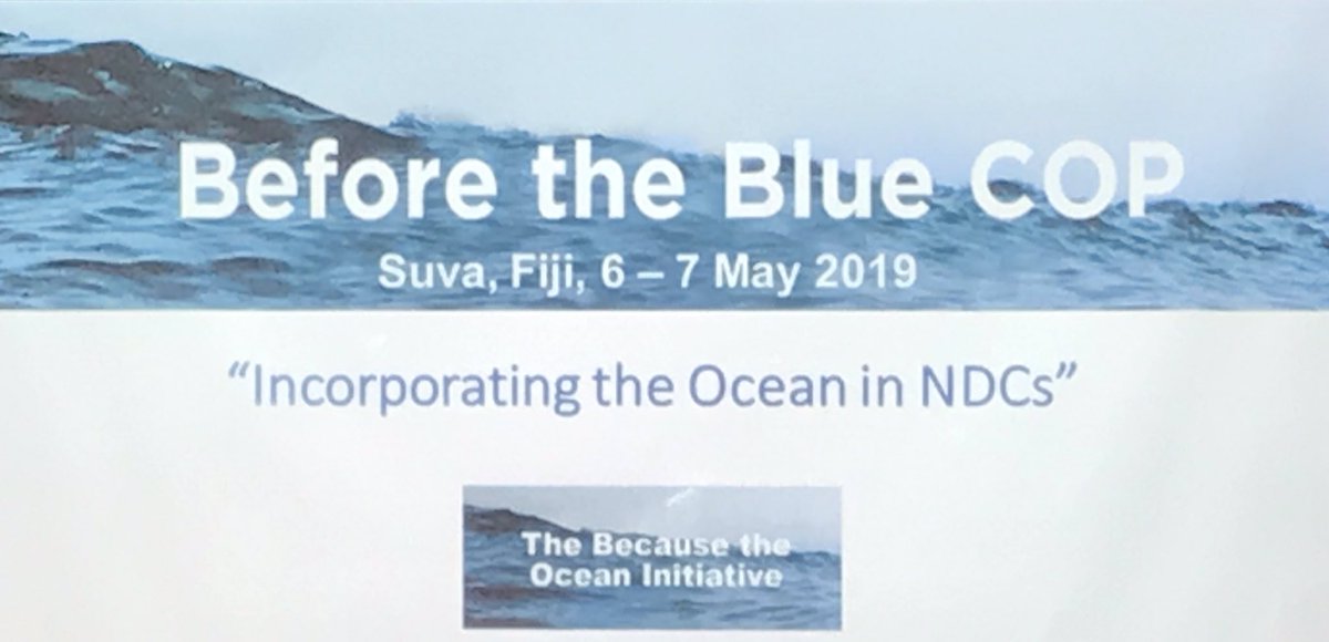 #EverySecondBreathe ~ 50% of oxygen is produced by the Ocean 🌊. This year the global climate meeting is being dubbed as the “Blue COP” bringing forward linkages between oceans and climate change. #BeforeTheBlueCOP this week in Suva - Incorporating the Oceans 🌊 in #NDCs.
