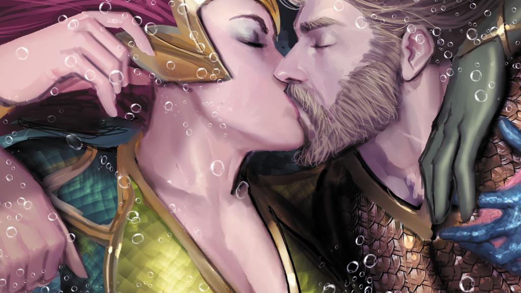 There’s plenty of fish in the sea, but these two lovers will always have each other. Take a deep dive into Arthur and Mera’s royal relationship here: bit.ly/2DGV263