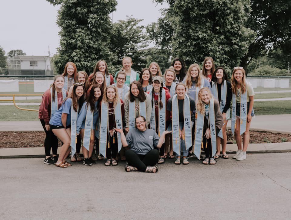Our seniors are officially going alum tonight 😢 we’ll miss you all so much!