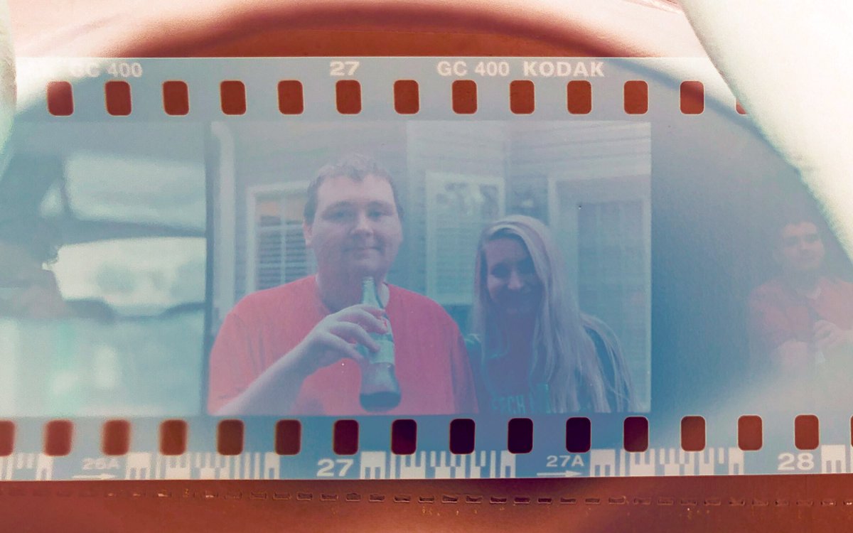 Inverted the negatives of a film strip and color balanced it #poweroftechnology