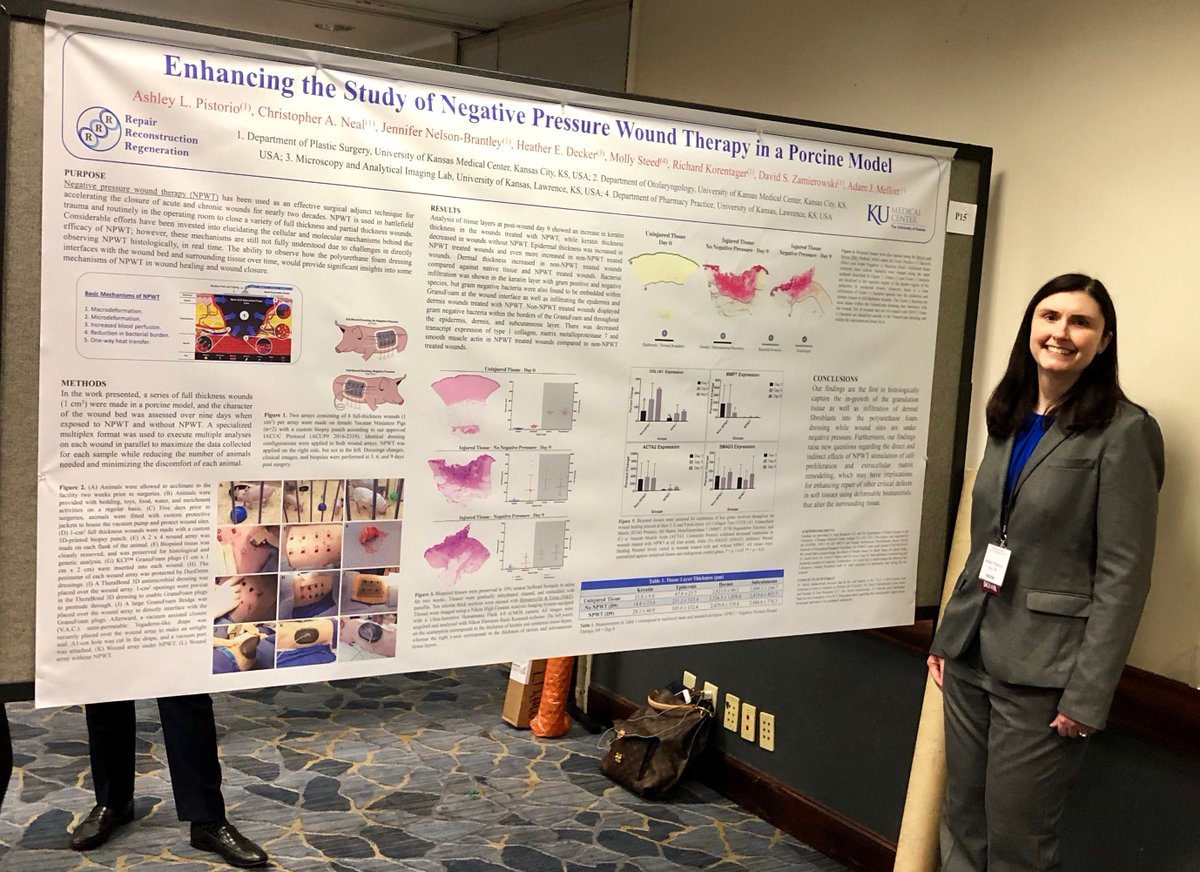 R3Lab's tweet photo. Dr. Pistorio presented her work on negative pressure wound healing from the R3 Lab at the Plastic Surgery Research Council in Baltimore, MD. Well done! https://t.co/B5xHTWPjhW