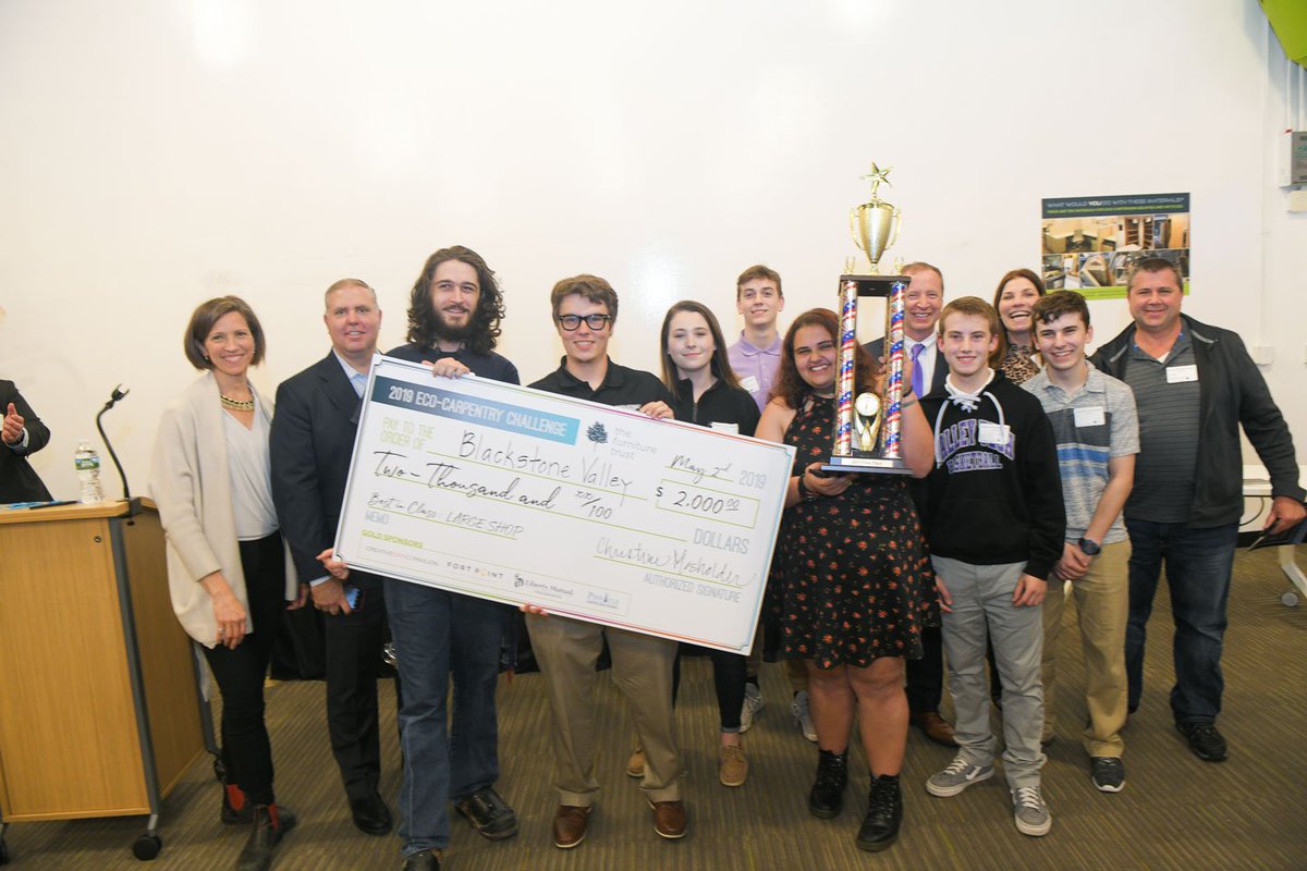 CONGRATULATIONS BIG WINNER! <a href="/BVTHighSchool/">BVT</a> took home the Award for Best in Class, Large Shop. Mentors included Jackie Falla of <a href="/ElaineConstruct/">Elaine Construction</a> and Alex Sanda of <a href="/COPfurniture/">COP</a> #ecocarpentrychallenge #impact