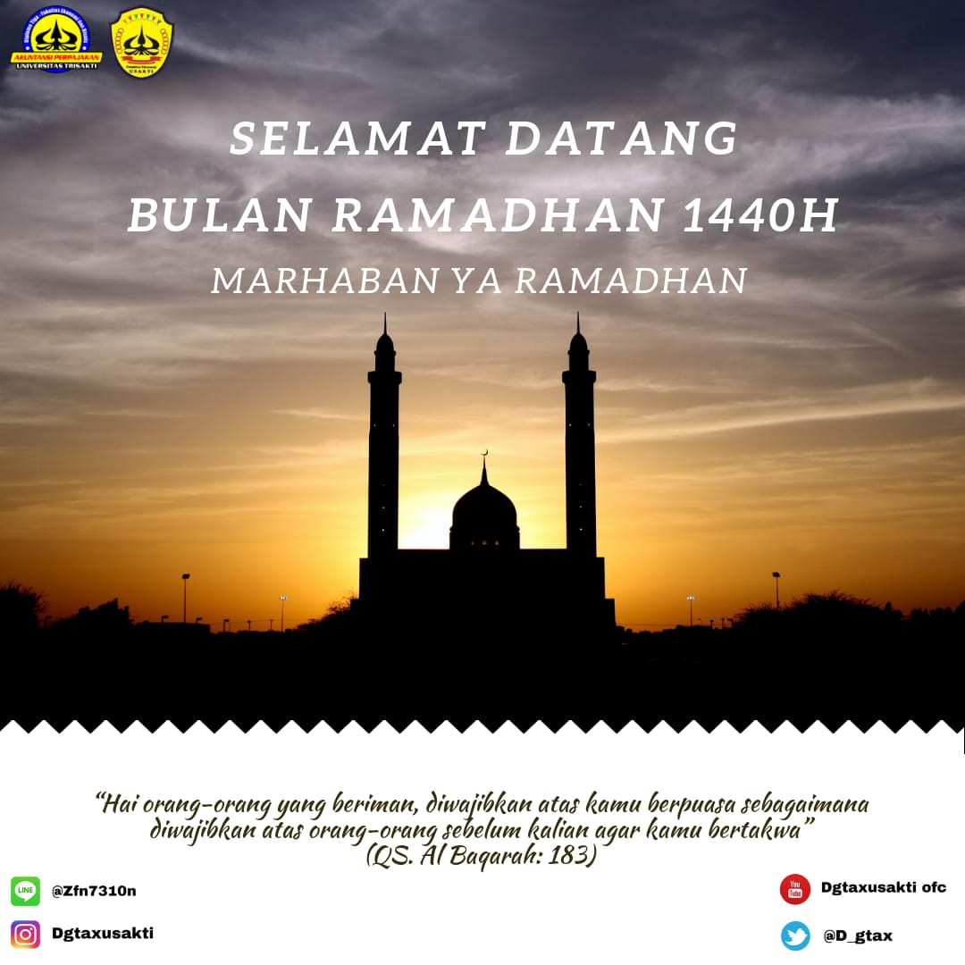 Jika seluruh bulan adalah noda maka Ramadan adalah pemutihnya.
Marhaban Ya Ramadhan
Mohon maaf lahir dan batin
Selamat menunaikan ibadah puasa bagi yang menjalankan
Semoga amal kita diterima di sisi Alllah SWT.