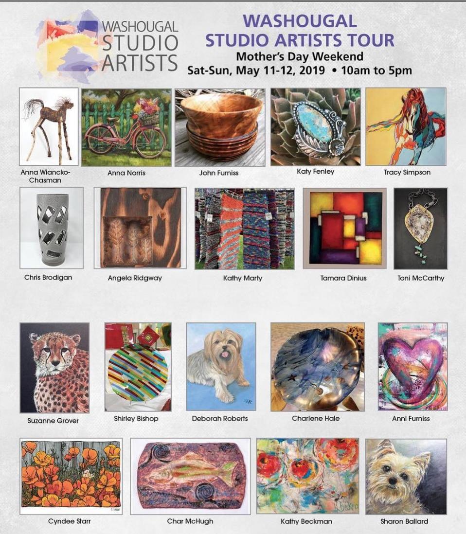 WashougalArtist's tweet photo. Mothers Day weekend there will be all 20 Artists showing their talents. Please stop by.  Here is just a very small sample of what you will see. https://t.co/WkKy1GQ98q