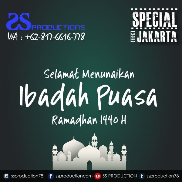 ssproduction78's tweet photo. Kami Segenap Team SS PRODUCTION Mengucapkan Selamat Menunaikan Ibadah Puasa 1440 H, Mohon Maaf Lahir Dan Batin.
'
#puasa #ramadhan #ramadhan2019 #ssproduction #spesialeffect #event #instagood #Ramadhan #Puasa #Islam #Muslim #damai https://t.co/Fsto4ap4gc