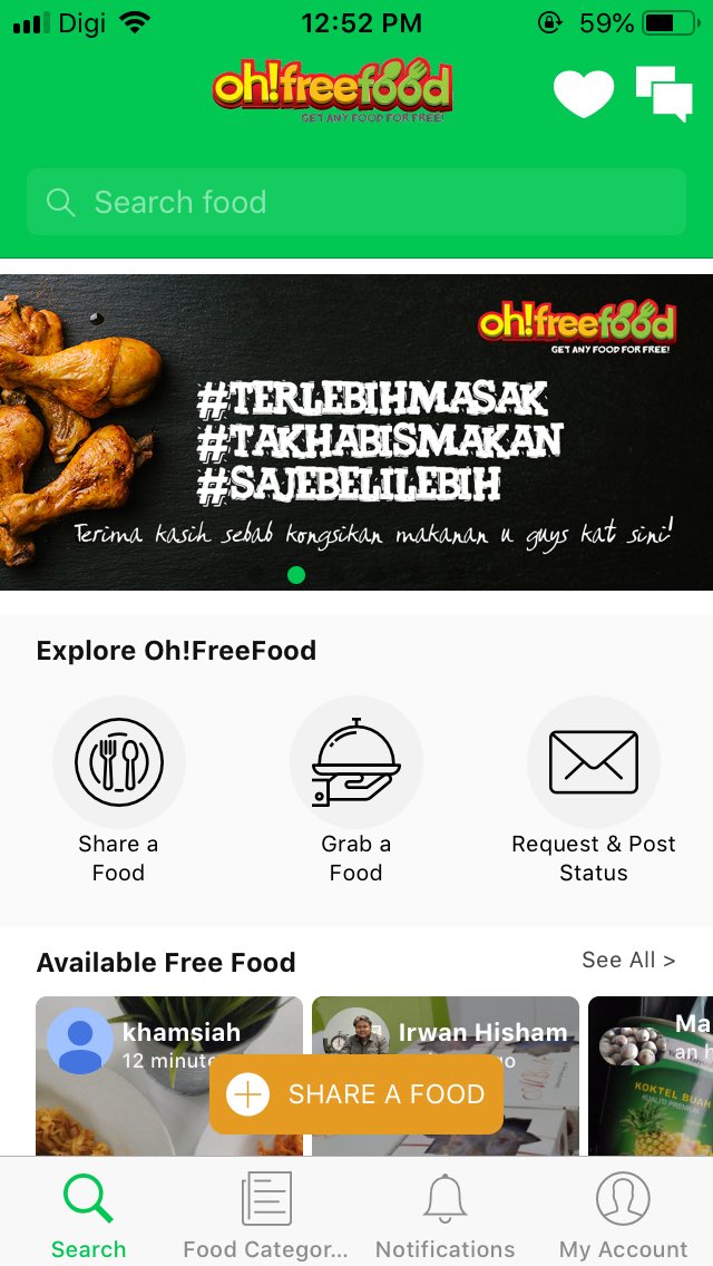 harithhaikal's tweet photo. Sekarang ada apps kalau korang ada extra food instead of korang buang/membazir. Korang boleh download apps ohfreefood, snap gambar makanan and post. So people yang interested dengan extra food tu boleh self pickup kat korang. Macam tadi aku dapat kurma free!! #ohfreefood https://t.co/nHBjtd3dMu