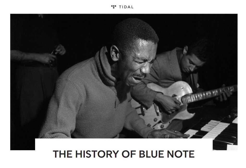 bluenoterecords's tweet photo. .@TIDAL celebrates the 80th Anniversary of Blue Note Records with a new playlist series that traces our entire musical history. Read &amp; listen: https://t.co/INrxCkjgKG https://t.co/sbHDcJMj5q