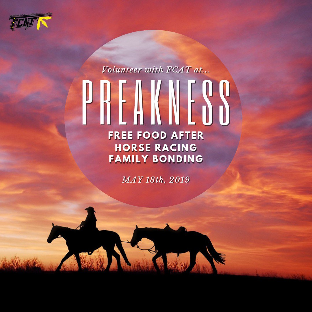 FCATowson's tweet photo. VOLUNTEER WITH FCAT FOR PREAKNESS!!!! Contact our Treasurer Drew for details!!! https://t.co/peSFkrtdLe