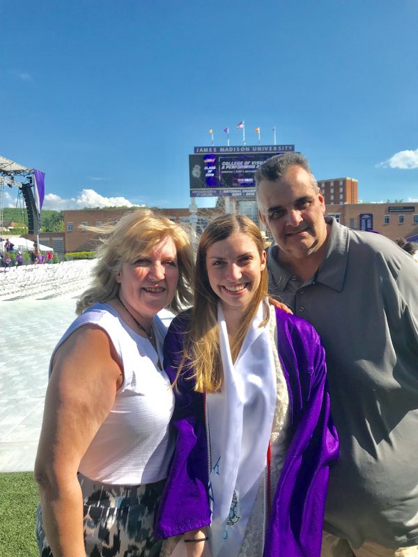 robertfmartin22's tweet photo. So proud of Jessica for graduating from James Madison University this weekend. https://t.co/P963bTUuWU