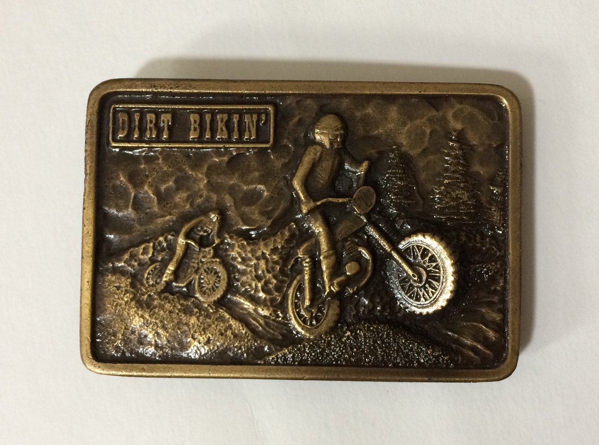 Excited to share the latest addition to my #etsy shop: 2' x 3' Dirt Bikin' Biking 1976 Bergamot Brass Works Belt Buckle Motocross etsy.me/2Jjk2nm #accessories #belt #beltbuckle #dirtbike #biking #vintagebeltbuckle #motocross #brassworks #bergamot