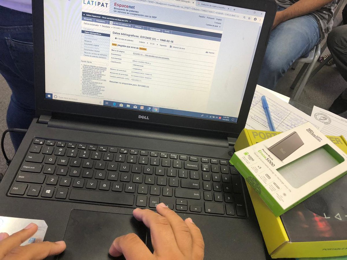 OnapiRD's tweet photo. En última fecha del programa de capacitaciones, charlas y talleres de nuestro #StandONAPI en #FILSD2019, enfatizamos en talleres de búsqueda de información en las Bases de Datos de Patentes, dirigidos por @NarcisTejada, encargada de la Academia de la Propiedad Industrial - #ANPI https://t.co/eS6csTPsYp