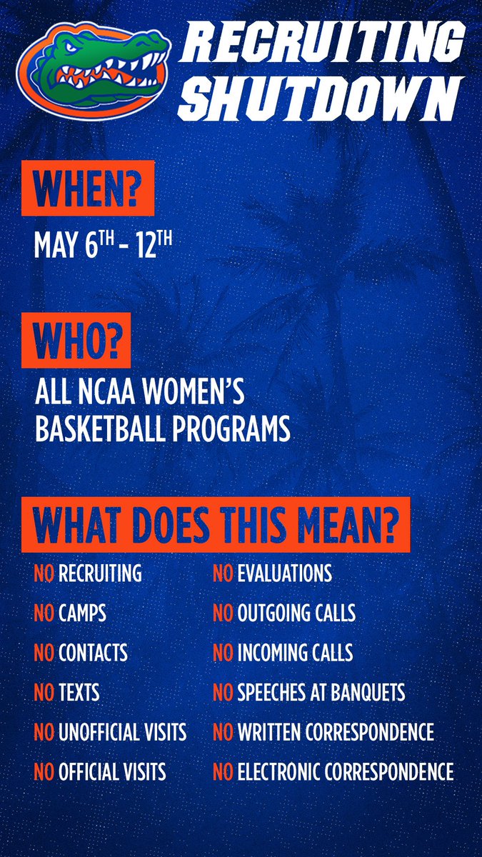 camnew's tweet photo. 1οΈβ£ week β
π£ π
#GoGators #ChompWithUs ππ https://t.co/nn6nXoTUx3