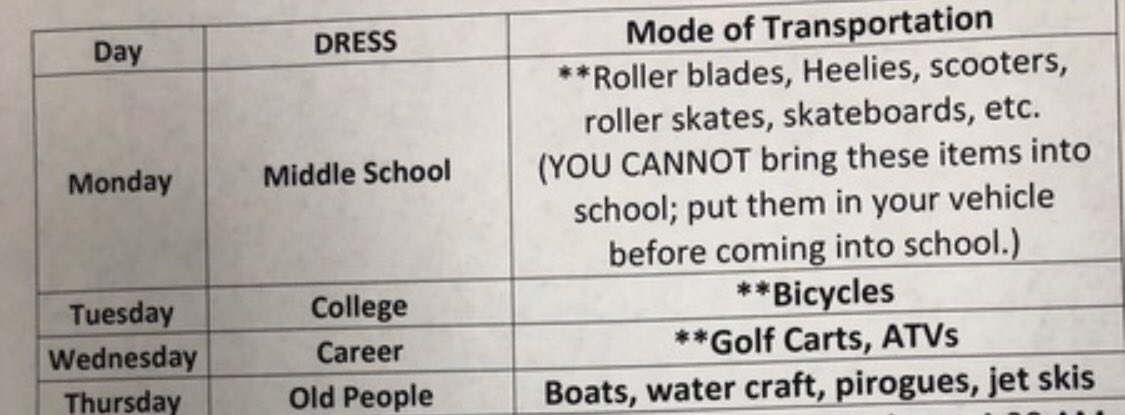 ⏰Be at school for 6:30⏰