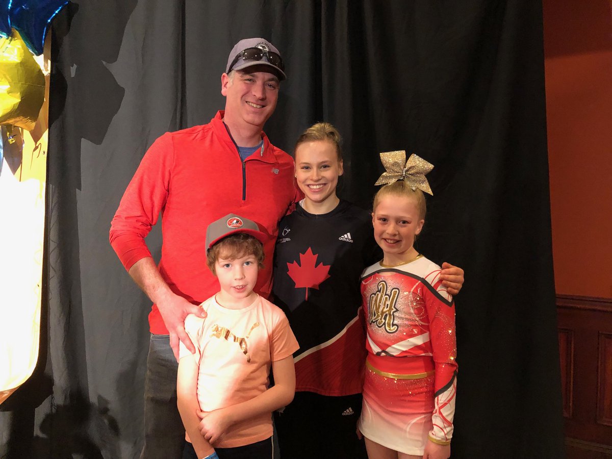 ConnorsCHS's tweet photo. Great catching up with former student and ⁦@CitadelHS⁩ Alumni ⁦@EllieBlack_⁩  at the Cheer Nova Scotia Provincial Championships this weekend!  ⁦@WestHaliCheer⁩ https://t.co/Y9UV1NL9Aw