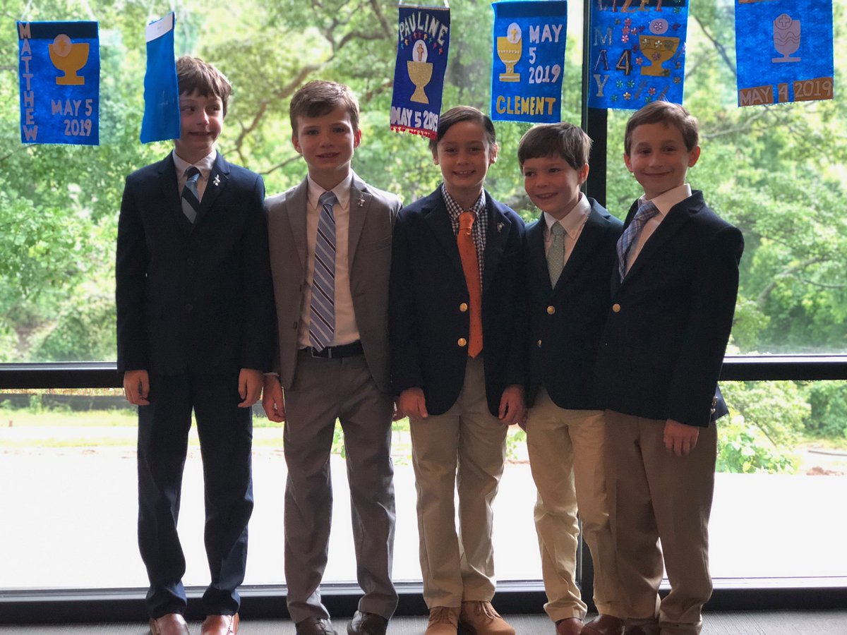 OLLSRaleigh's tweet photo. Congratulations to our second graders who made their First Holy Communion this weekend! #ollsraleigh #catholicschool https://t.co/j6jHZoHsG6