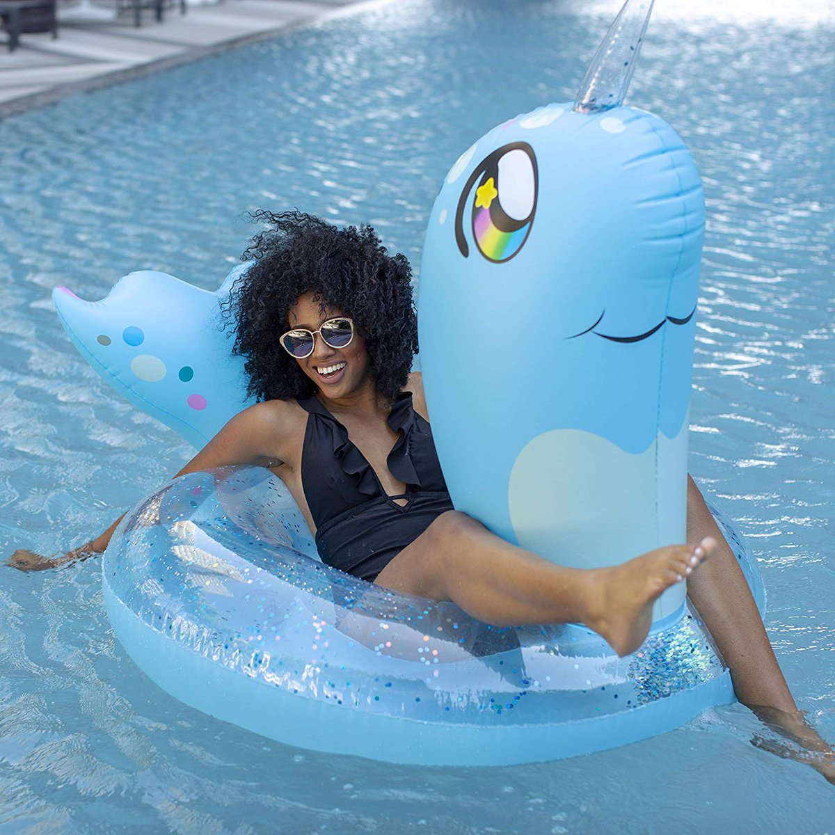 petagadgetcom's tweet image. petagadget.com/gadget/poolcan… #PoolCandy Jumbo Blue Glitter Narwhal Inflatable #Pool #Float #CuteGadgets