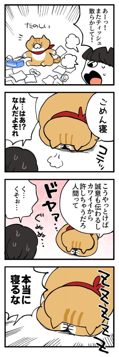 GW最終日なので猫の漫画かきました 
