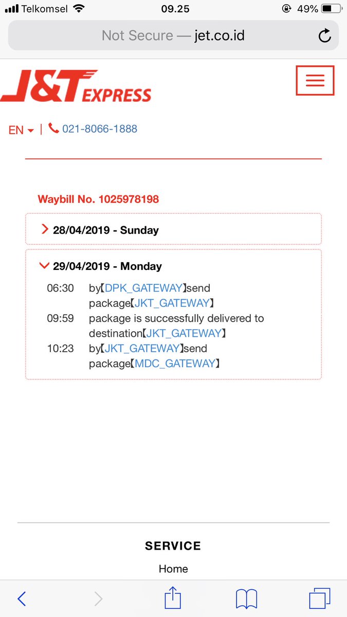Dear <a href="/jntexpressid/">J&T Express Indonesia</a> (lelet) paket dikirim tgl 28 sampe detik ini juga belum terupdate -,- terbaiks leletnya 😏