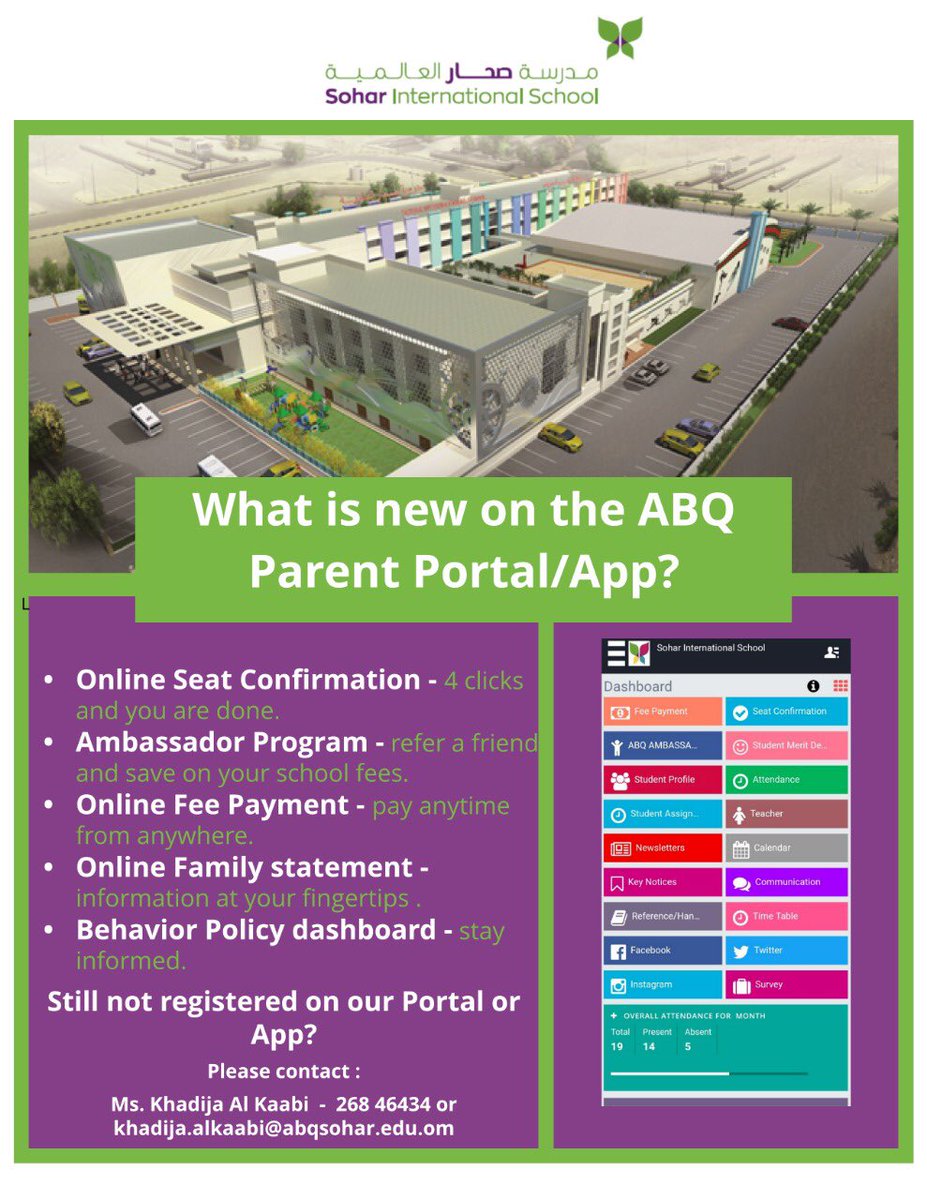SISohar's tweet photo. What is new on the ABQ Parent Portal/App?
#abqeducationgroup
#abqeducation
#abq_education https://t.co/4rc8vUezG1