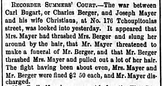 NOLAKenneth's tweet photo. So, this happened... From the New Orleans Crescent, July 30, 1859. #NewOrleans #Tchoupitoulas #Neighbors https://t.co/qHxZL9ZsXq