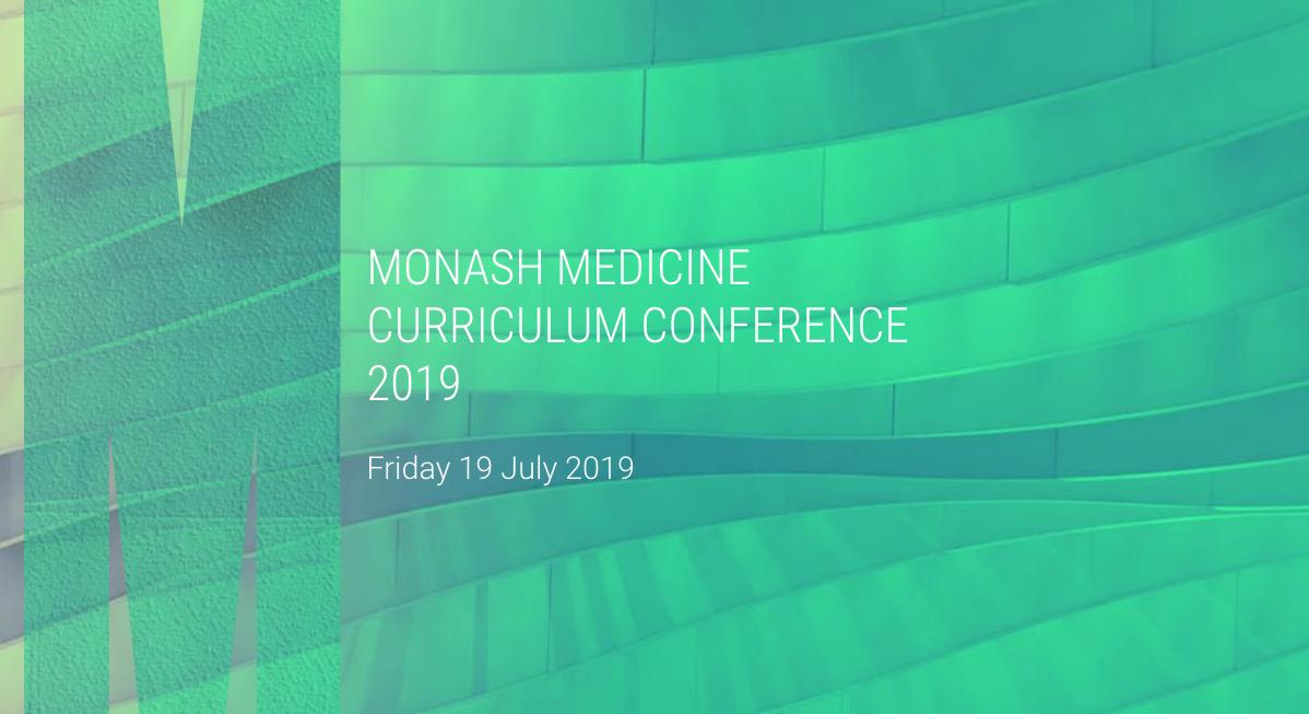 Our Monash Medicine Curriculum Conference 2019 website is now live: monash.edu/medicine/mmcc/…
Find out more about #MMCC2019 incl. how to register and submit abstracts. Great keynotes and facilitators and hot topics in #meded #HPE <a href="/medMUMUS/">MUMUS</a> <a href="/Monash_FMNHS/">Monash Medicine, Nursing and Health Sciences</a> <a href="/Monash_Academy/">Monash Education Academy</a> <a href="/MonashPharm/">Monash Pharmacy & Pharmaceutical Sciences</a>