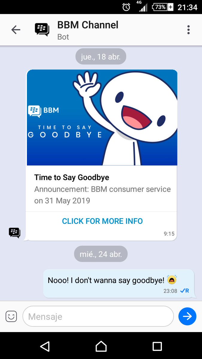 PintaSpeddy's tweet photo. I don't wanna say goodbye! @BBM #SaveBBM https://t.co/HR8dzHdEr7