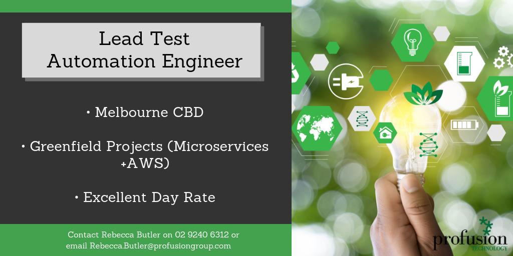 Lead Test Automation Engineer role now available! Apply now via the link or contact Rebecca directly to find out more!

profusiongroup.com/jobs/lead-test…