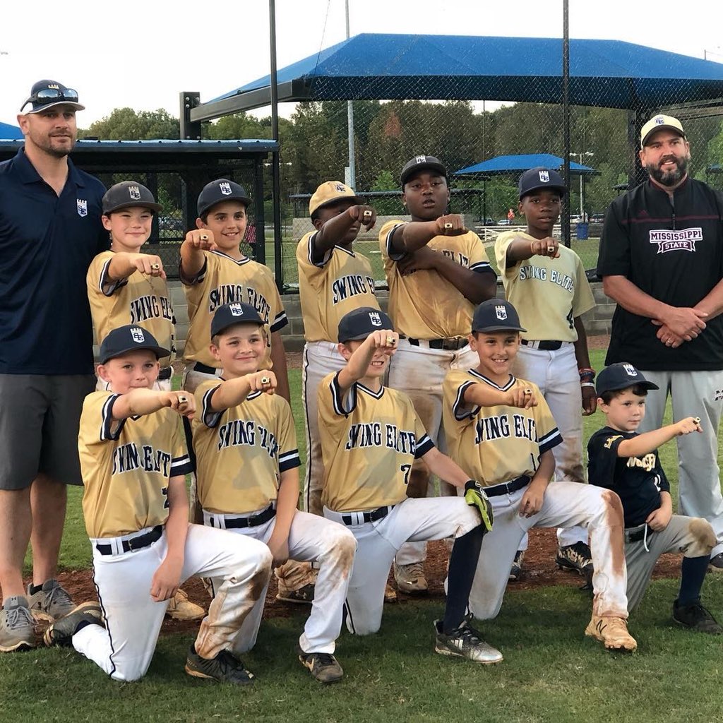 SwingEliteMS's tweet photo. Swing Elite 11u Burkley comes thru with 4 bigs win today to come home with the big 🥇💍.  Congrats fellas. https://t.co/iUu1vVKrph
