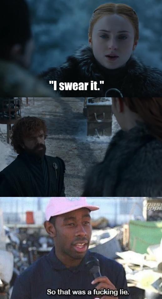 lolsynk's tweet photo. tHe sMaRtEsT wOmAn

#GameofThrones #DemThrones #ThronesYall https://t.co/u9ldcwY0jO