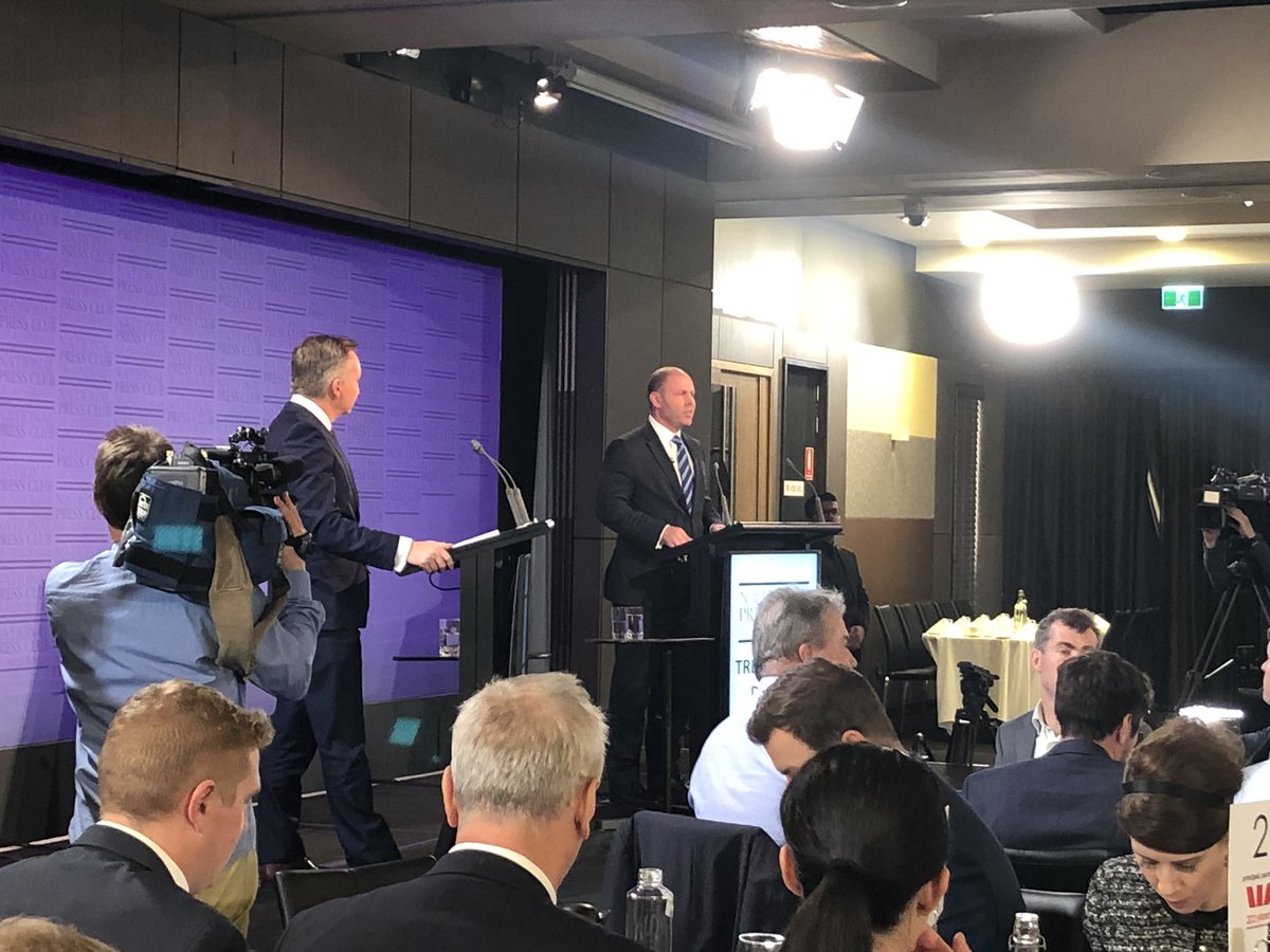 Sally Mackenzie (@sallymackenzie) on Twitter photo Hearing from <a href="/JoshFrydenberg/">Josh Frydenberg</a> and <a href="/Bowenchris/">Chris Bowen</a> at the <a href="/PressClubAust/">National Press Club</a> debate #auspol #ausvotes19 Hearing from <a href="/JoshFrydenberg/">Josh Frydenberg</a> and <a href="/Bowenchris/">Chris Bowen</a> at the <a href="/PressClubAust/">National Press Club</a> debate #auspol #ausvotes19