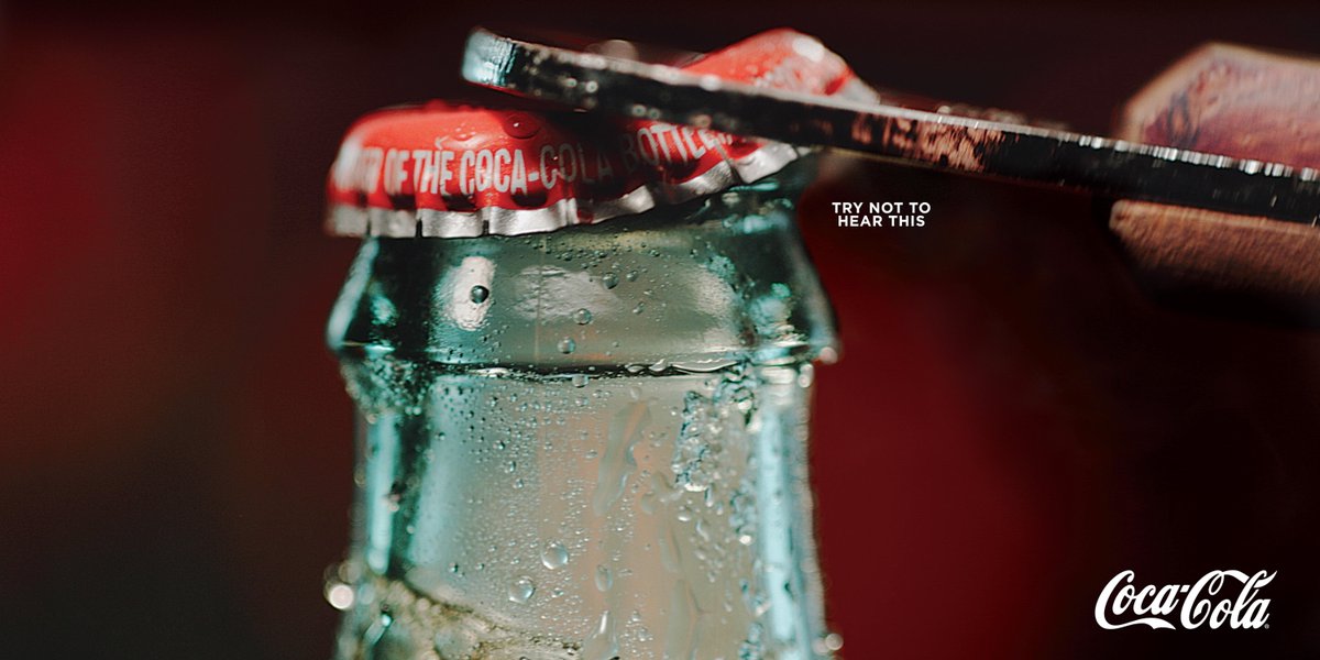 mo_works's tweet photo. A #print ad you can #hear!
@Ogilvy changing the game with their new @CocaCola campaign that tricks your brain into blending sensory experiences … even when they’re not actually happening!
#creativemarketing #sensory #Synesthesia #advertisinggoals
https://t.co/utqng76jC7 https://t.co/RdnGesvQvV