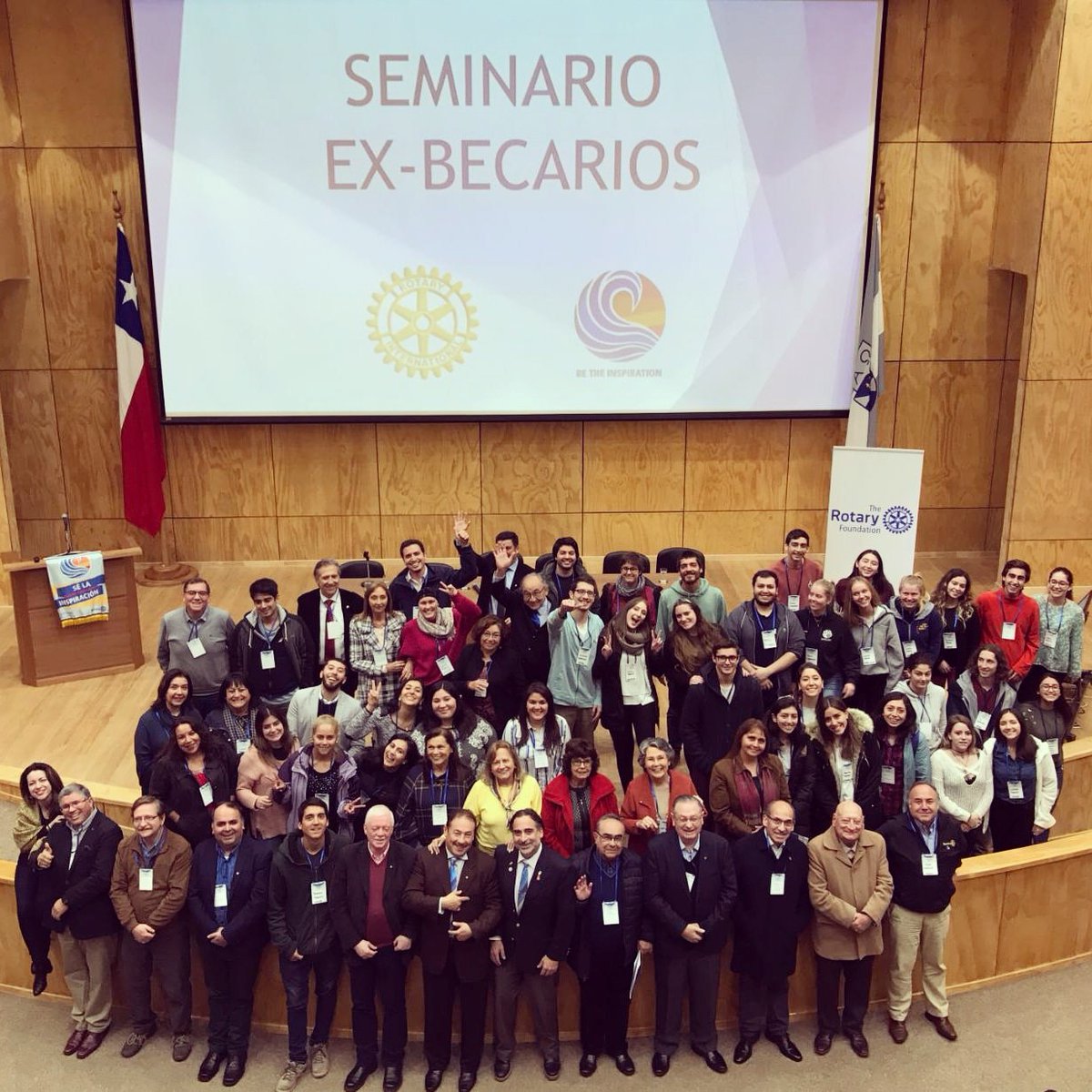 rotary4355's tweet photo. En Chillán, se realizó el 1er Seminario de Ex Becarios del D-4355.
70 ex participantes de los programas Interact, Rotaract, IGE y RYE, se dieron cita para conformar Alumni del D-4355.
4 de mayo de 2019 https://t.co/sZLSF0tb3U