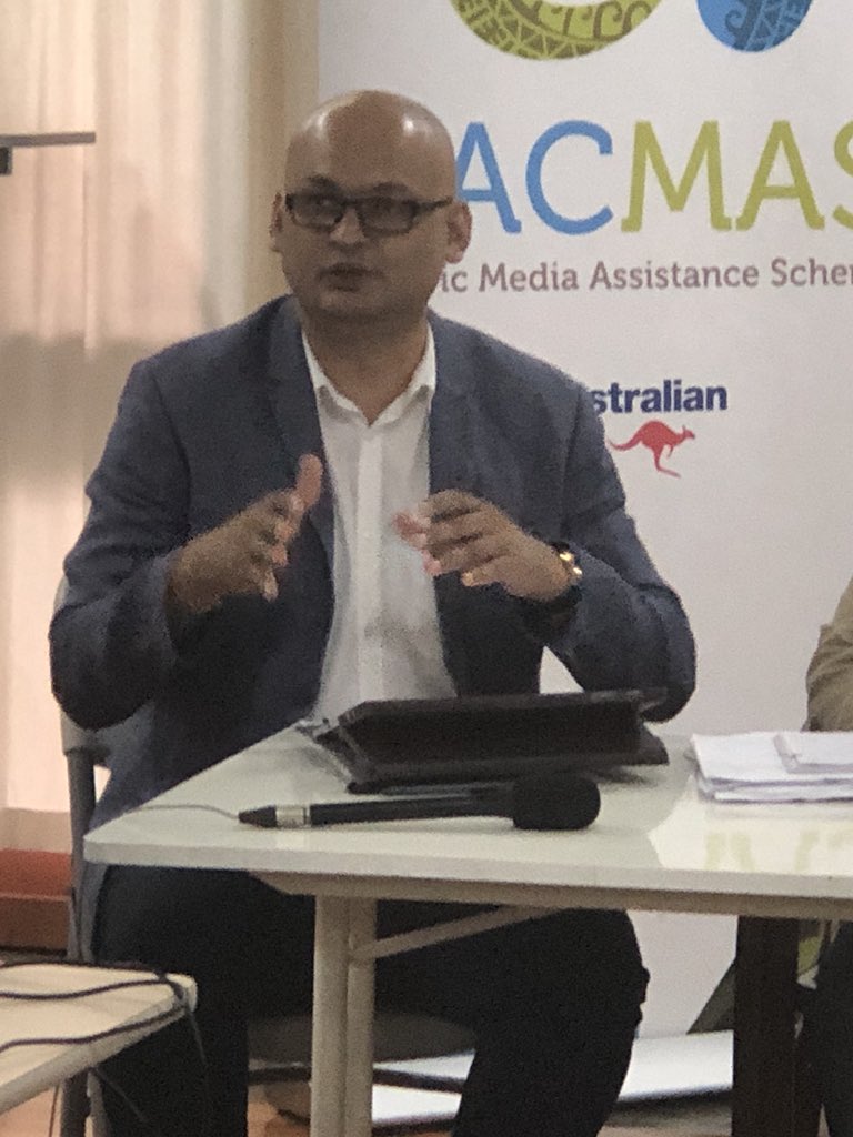 ForumSEC's tweet photo. Panel of climate and resilience financing experts speak with media to offer insight and background to the Forum Economic agenda on Resilience   and climate financing (and promise to use less acronyms!) #bluepacific https://t.co/APncJxD3XP