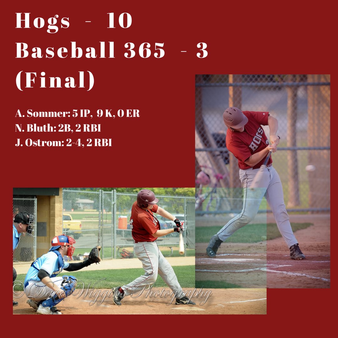 StAnthonyHogs's tweet photo. Hogs win 10-3 vs. @baseball365team 

@a_sommer1: 5 IP, 0 R, 9 K
@NoahBluth11: 2B, 2 RBI
@jdostrom34: 2-4, 2RBI

Back at it Thursday at Palm vs. @tcsaintsbb. https://t.co/kKgqFESZEY