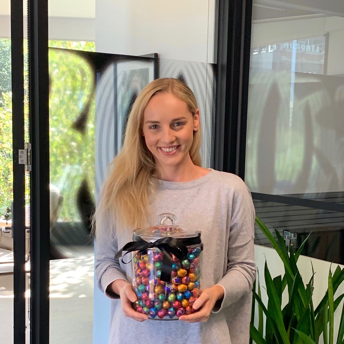 Who doesn't love chocolate, especially for a good cause? 

Staff in Darwin and Melbourne offices held raffles over the Easter period for <a href="/droughtangels/">Drought Angels</a>, to support Aussie Farmers. 

Congratulations to Mario Maddalozzo in Darwin (left) and Lucy Croft in Melbourne (right).