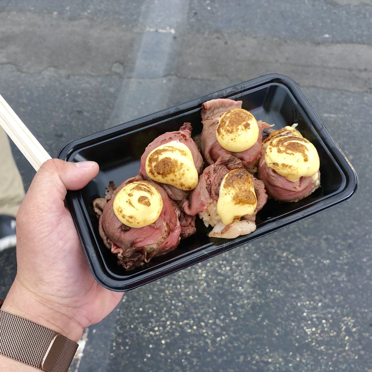Sir_X's tweet photo. A4 and A5 grade wagyu that just melts in your mouth. #NikuFes #GoldenWeek2019 https://t.co/WUo7ScuYzY
