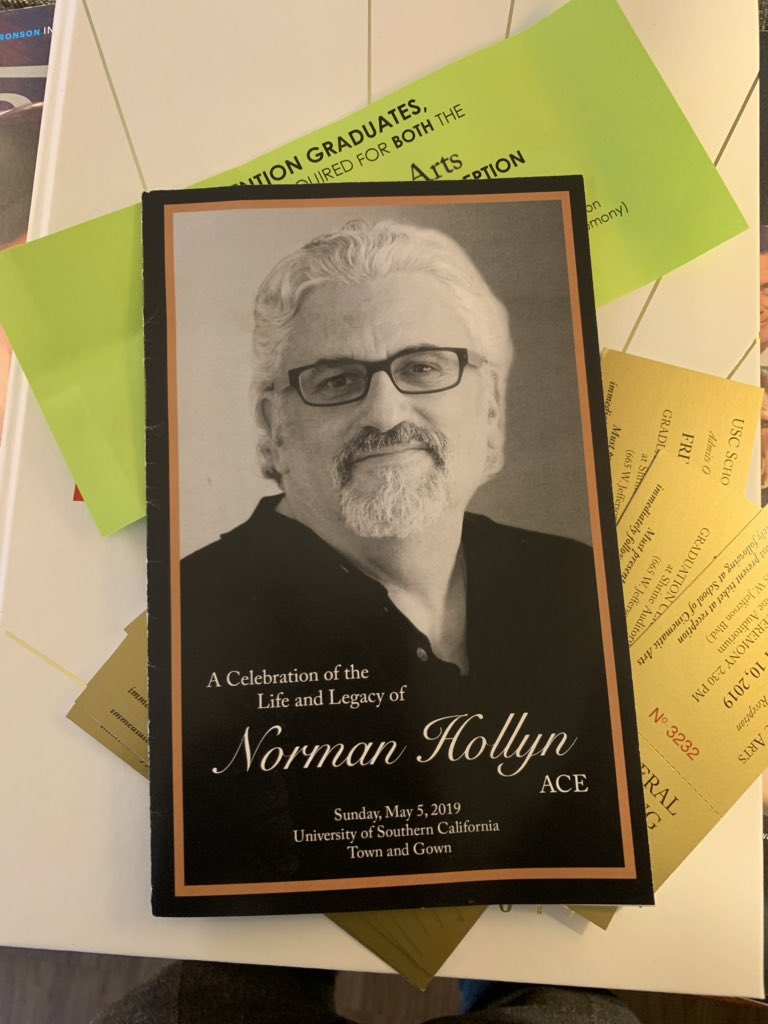 vincentpowell's tweet photo. Spoke at my former professor @schnittman’s memorial service this afternoon at @USCCinema. What a room. It gave me more joy to be there and find community with other mourners, than to be on program.
I think he’d be proud. #usc #uscsca @USCSCANetwork #scamafia https://t.co/jgI8KPd8tD