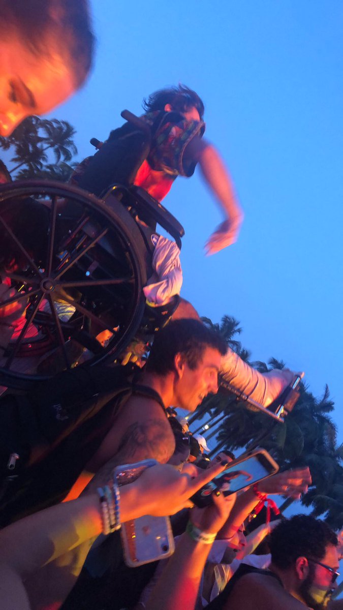 logankiper's tweet photo. Yo some dude from the Titans asked me for a picture tonight and I got to crowd surf a wheeelchair for diplo and lil dicky https://t.co/shCDGErvYm