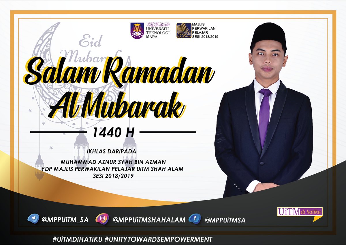 AznurSyah's tweet photo. Salam Ramadhan dan Selamat Berpuasa kepada seluruh umat Islam di seluruh negara terutamanya warga UiTM

#UiTMDiHatiku https://t.co/XV6sle9xPW