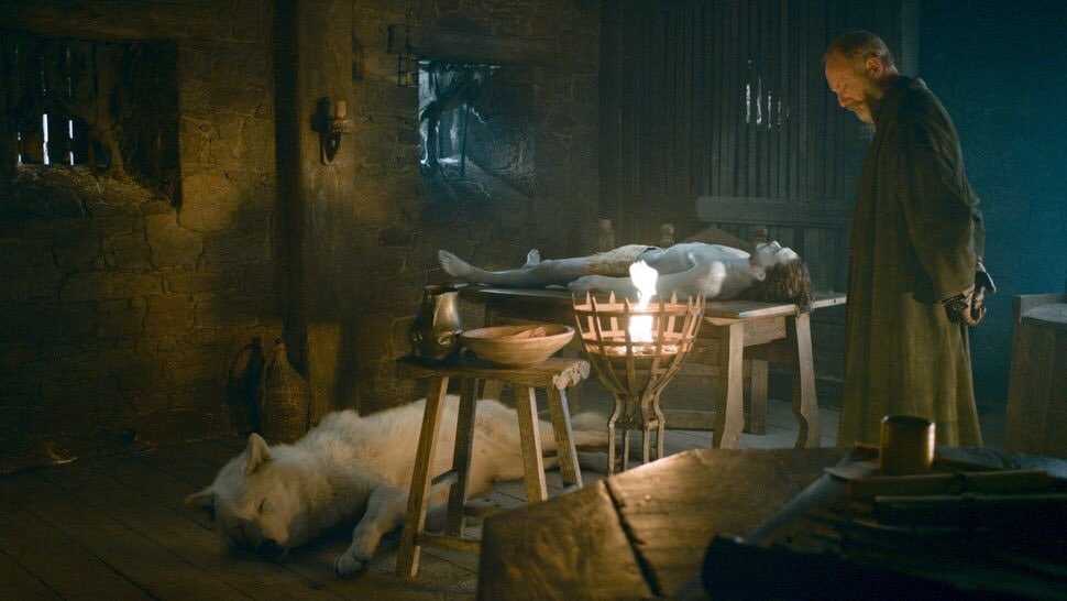 gracieeels's tweet photo. Ghost hasta te velaba cuando estabas todo muerto e inutil, y ¿así le pagas? Estupido Jon Snow no mereces nada #GOTS8E4 https://t.co/hBehp8tNUF