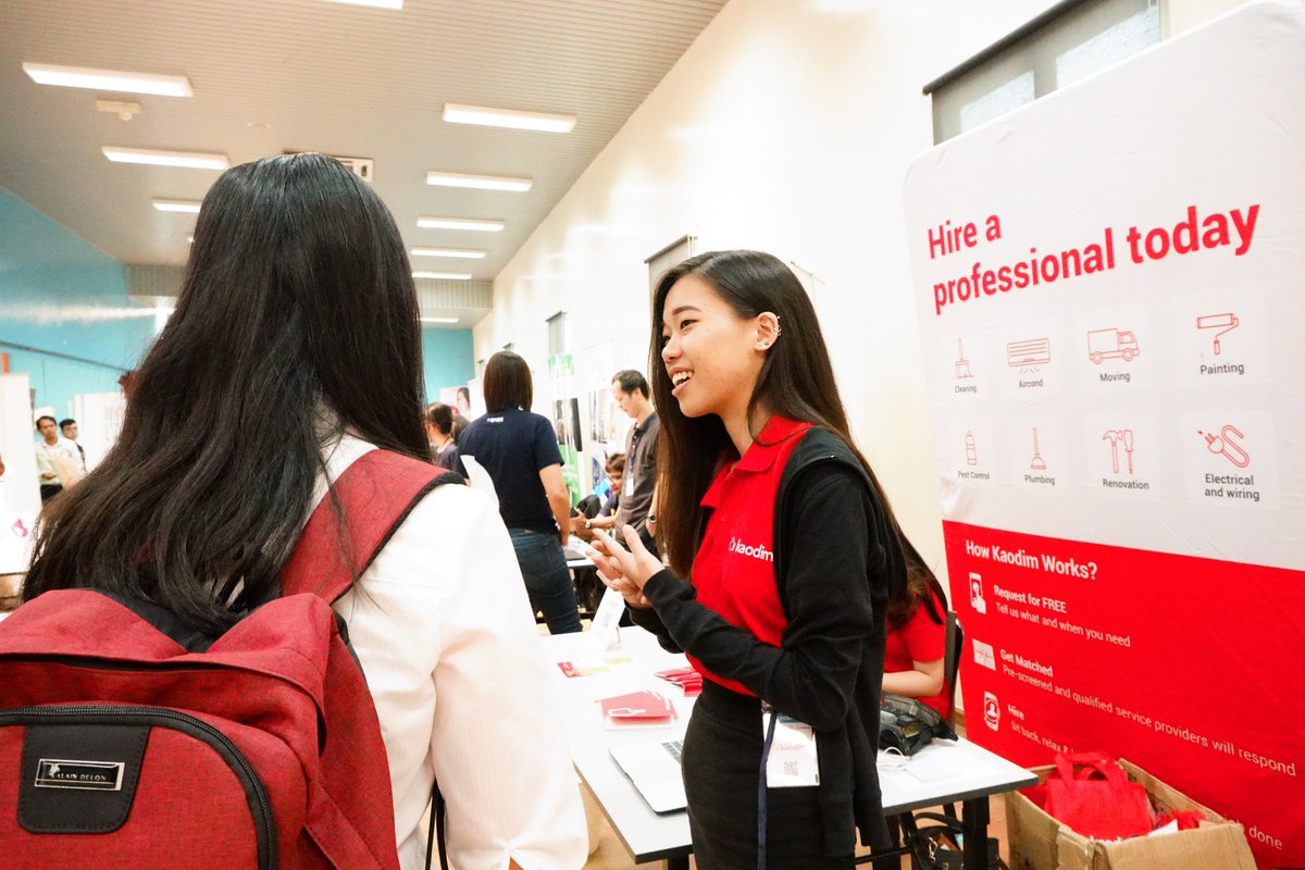 KaodimGroup's tweet photo. Did you know Kaodim was at INTI College Subang Career Fair last Friday? We were happy to see students coming to our booth to learn about @KaodimGroup . If you didn't get the chance to talk to us, visit our website at https://t.co/ihfA8sztW7 

Read it here https://t.co/Td6XiB6xw5 https://t.co/Em3CRgjHv7