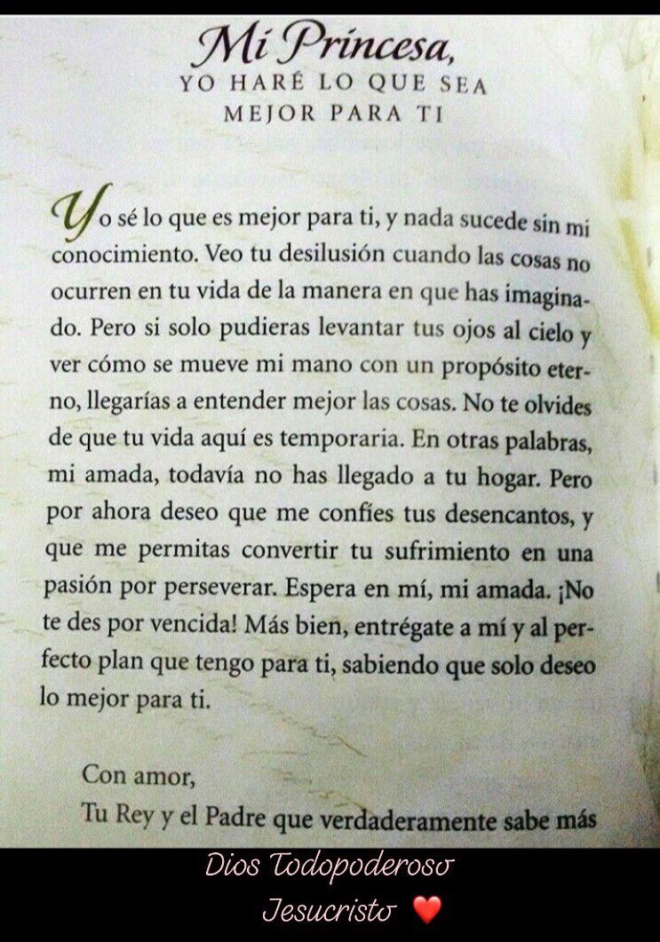 aann7770's tweet photo. Mi Princesa, YO haré lo que sea mejor para ti 🙏🏻❤️🙌🏻 #LeaLaBiblia #SoloCristo #DiosEsFiel #Génesis #Apocalipsis https://t.co/vMXNk7AB6U