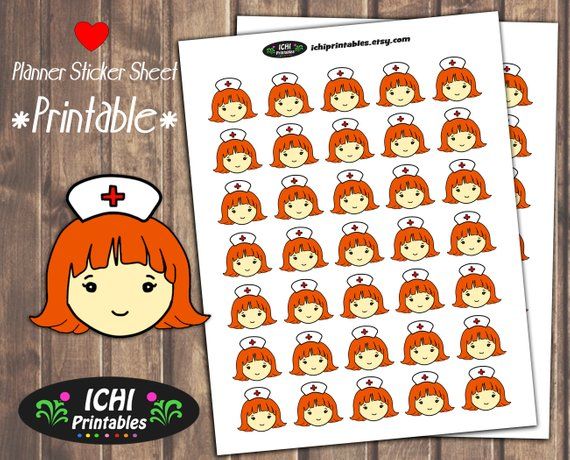 Kawaii Redhead Nurse #ginger #health #hospital worker #plannerstickers #printablestickers Download by Ichiprintables - (link: etsy.me/2EsEm0r) etsy.me/2EsEm0r  - #planner #stickers #plannergirl #planneraddict