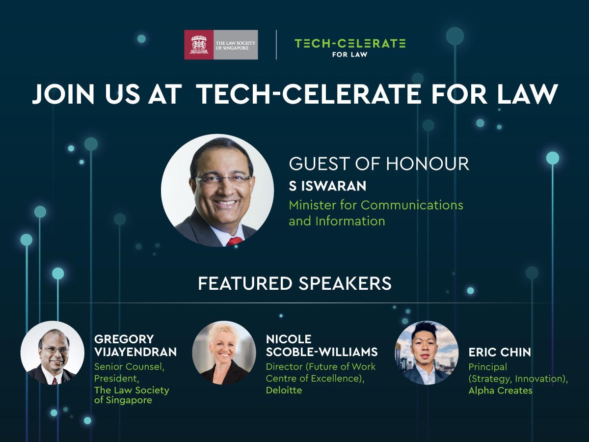 AlphaCreating's tweet image. Our team&apos;s @EricJYChin will be presenting at the #techcelerate launch event by @LawSocietySG next week. Come say hi! lawsociety.org.sg/lpi/tech-celer…