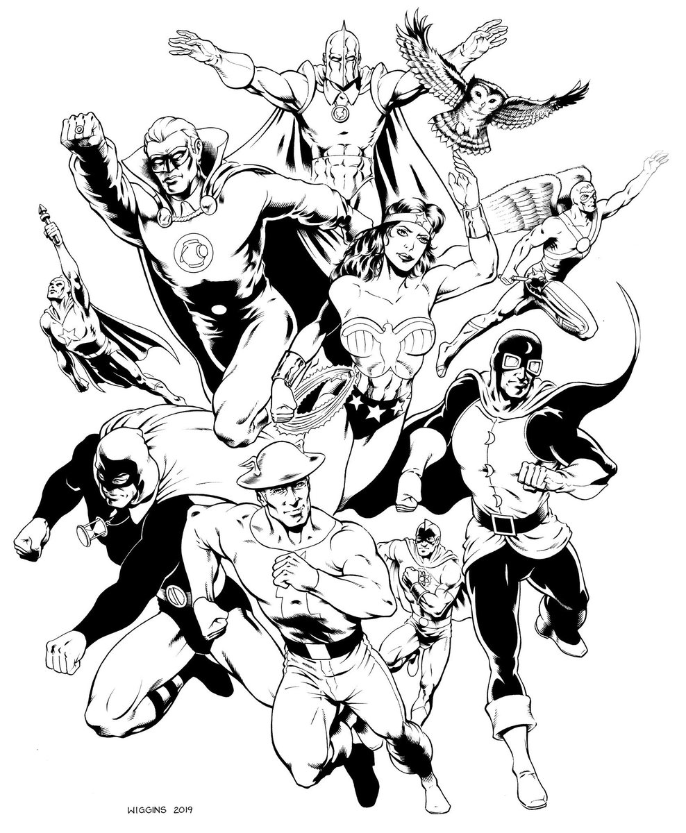TrustySidekick3's tweet photo. I am currently seeking commission work and would love to do a piece for you! #JSA #MadameMirage #Shazam #MajorLiberty https://t.co/jBaOyKOXyU